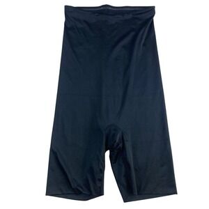 Spanx by Sara Blakely 1X Shapewear High‎ Waist Mid-Thigh Bodysuit Black